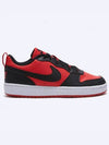 Court Borough Recraft Low Top Sneakers Black University Red - NIKE - BALAAN 2