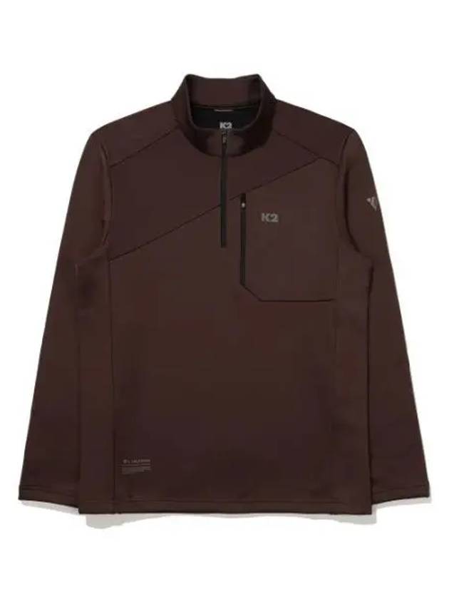 K2 KTR edge brushed zip up t shirt RED BROWN - KATE - BALAAN 1