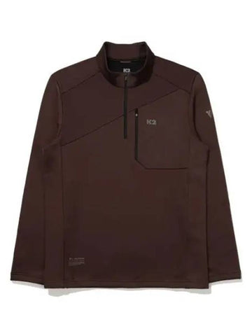 K2 KTR edge brushed zip up t shirt RED BROWN - KATE - BALAAN 1