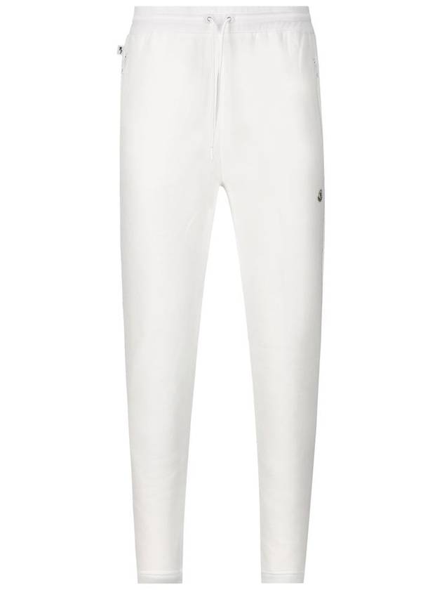 Jersey Jogging Fragment Casual Track Pants White - MONCLER - BALAAN 2