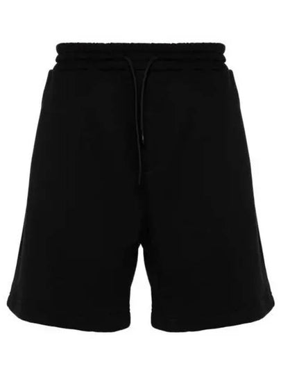 Micro Logo Cotton Shorts Black - MSGM - BALAAN 2