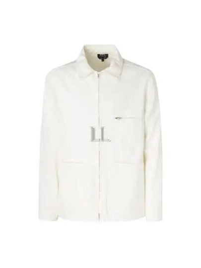 Connor Blouson Denim Jacket White - A.P.C. - BALAAN 2