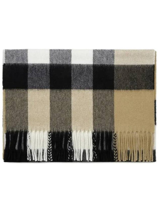 Classic Check Cashmere Muffler Beige - BURBERRY - BALAAN 2