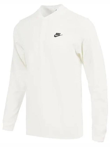 Club Henry Long Sleeve T-Shirt White - NIKE - BALAAN 1