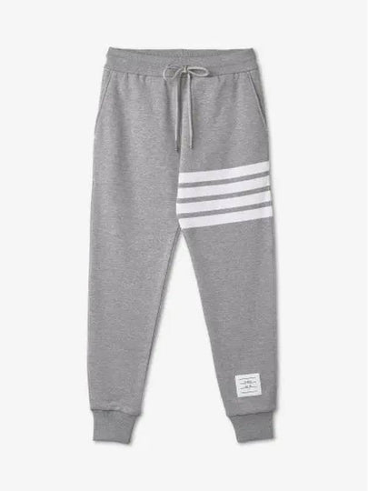 Women's Engineer 4 Bar Cotton Loopback Knit Track Pants Grey - THOM BROWNE - BALAAN 2