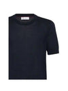 Long Sleeve T-Shirt MSE804800 C2425 BLUE - BRUNELLO CUCINELLI - BALAAN 3