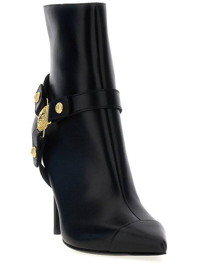 Balmain 'Eva' Black Leather Ankle Boots - BALMAIN - BALAAN 2