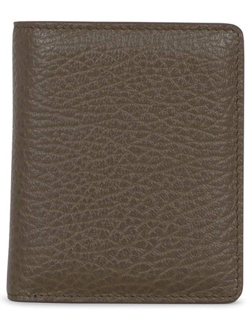 Stitch Leather Compact Half Wallet Brown - MAISON MARGIELA - BALAAN 1