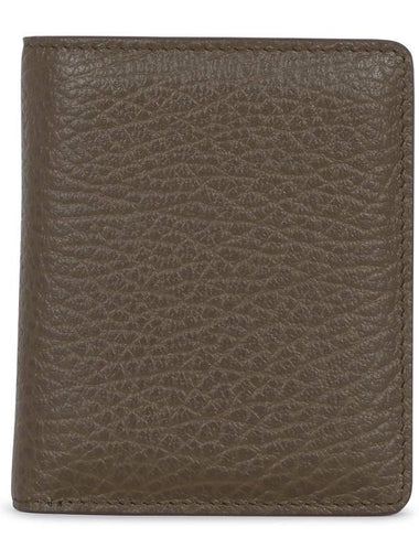 Stitch Leather Compact Half Wallet Brown - MAISON MARGIELA - BALAAN 1