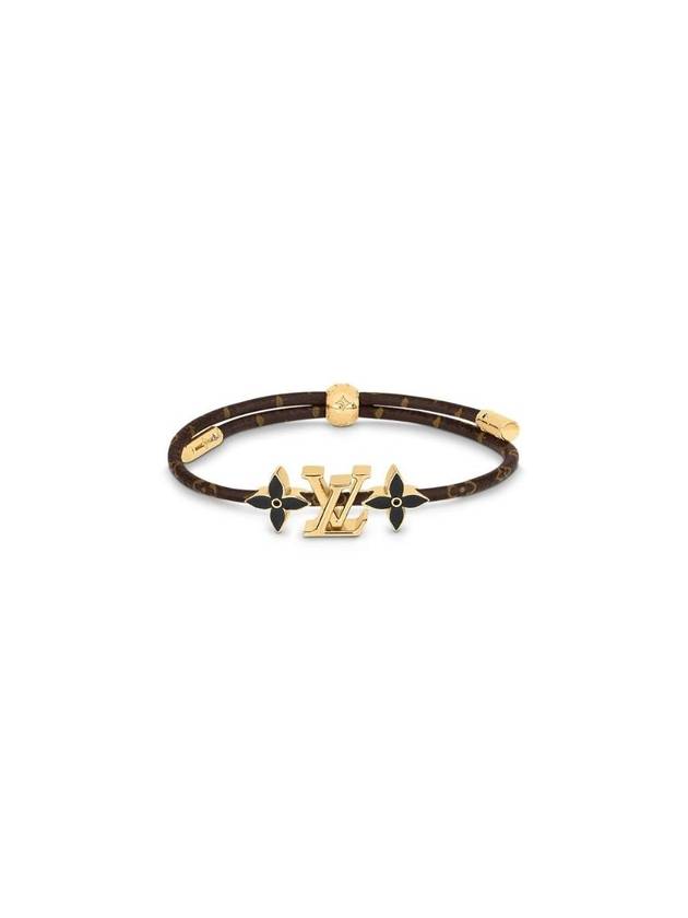 LV Crew Monogram Bracelet Gold Brown - LOUIS VUITTON - BALAAN 1