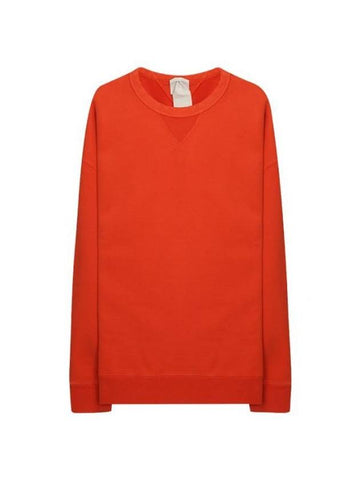 bag logo label brushed sweatshirt orange - TEN C - BALAAN 1