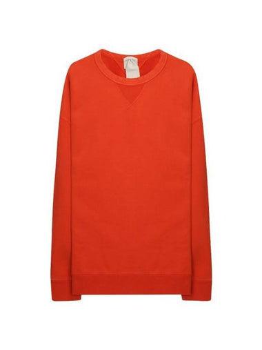 Garment Dyed Cotton Jersey Sweatshirt Orange - TEN C - BALAAN 1