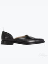 Vitello Calfskin Wingtip D orsay Loafer Black - THOM BROWNE - BALAAN 2