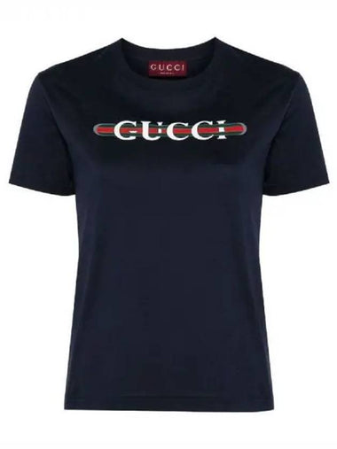 Logo printing cotton short sleeve t shirt 271338 - GUCCI - BALAAN 1