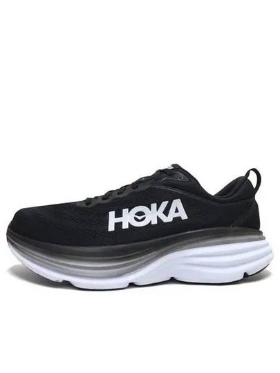 Bondi 8 Wide Low Top Sneakers Black - HOKA ONE ONE - BALAAN 2