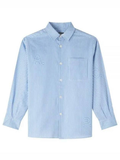 Sela Stripe Shirt Blue - A.P.C. - BALAAN 2