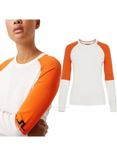 JACKIE Women s Golf Knit Orange GWKW04797 - J.LINDEBERG - BALAAN 1