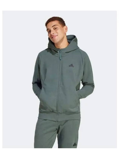 Z.N.E. Winterized Zip Up Hoodie Green - ADIDAS - BALAAN 2