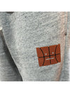 Studios Basketball Face Patch Fleece Track Pants Gray - ACNE STUDIOS - BALAAN.