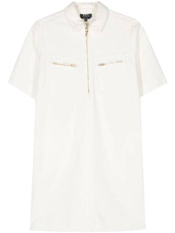 Rosa Short Dress White - A.P.C. - BALAAN 1