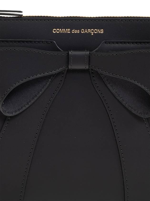 Comme Des Garçons Leather Pouch, Women's, Black - COMME DES GARCONS - BALAAN 5