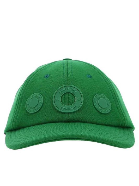 Cotton Ball Cap Green - BURBERRY - BALAAN.