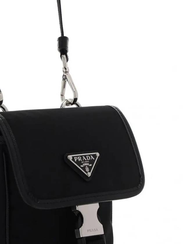 Re-Nylon Saffiano Leather Mini Bag Black - PRADA - BALAAN 5