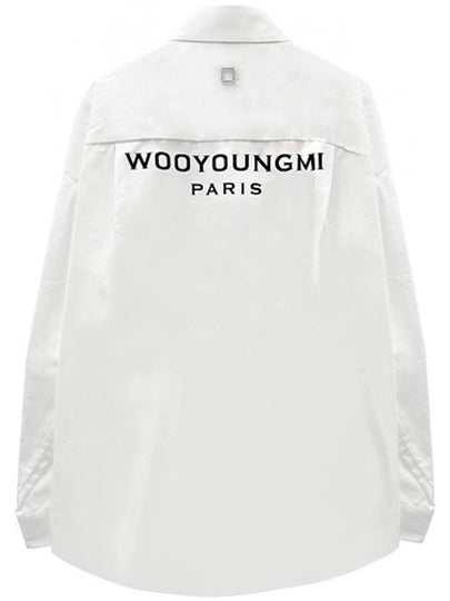 Cotton Back Logo Shirt White W243SH07811W - WOOYOUNGMI - BALAAN 2