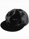 CC logo velvet ball cap black M AA8595 B09092 94305 - CHANEL - BALAAN 3