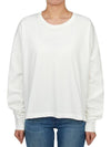 Women s Long Sleeve T Shirt LOOP SNW 1618 OPTIC WHITE - STUDIO NICHOLSON - BALAAN 3