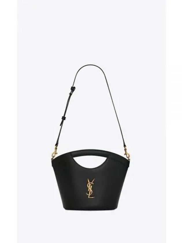 Celia Smooth Leather Mini Tote Bag Black - SAINT LAURENT - BALAAN 2