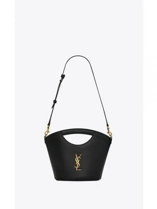 Celia Smooth Leather Mini Tote Bag Black - SAINT LAURENT - BALAAN 2