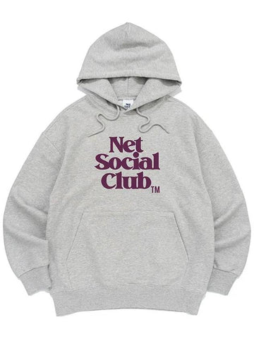 VIVID OG LOGO HOOD MELANGE - NET SOCIAL CLUB - BALAAN 1