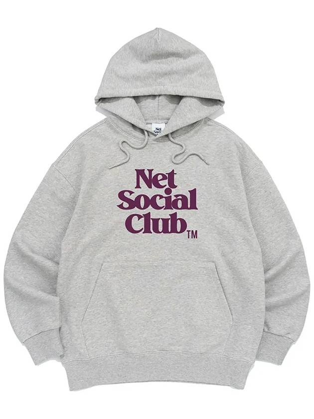 VIVID OG LOGO HOOD MELANGE - NET SOCIAL CLUB - BALAAN 5