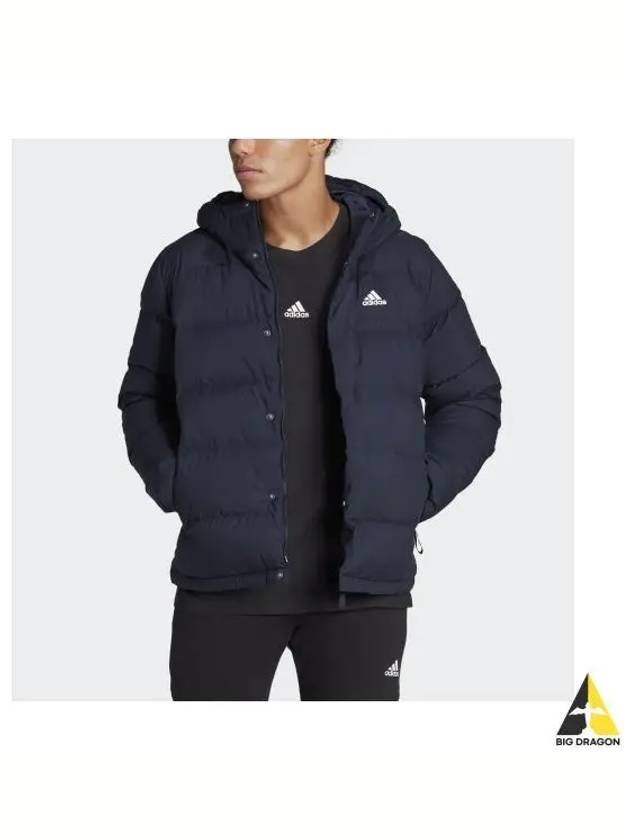 Helionic Hooded Down Padding Navy - ADIDAS - BALAAN 2