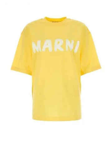 24 THJET49EPHU SCS11 L1Y20 LOGO COTTON T SHIRT - MARNI - BALAAN 1