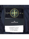 Garment Dyed Crinkle Reps Down Padding Navy - STONE ISLAND - BALAAN 7