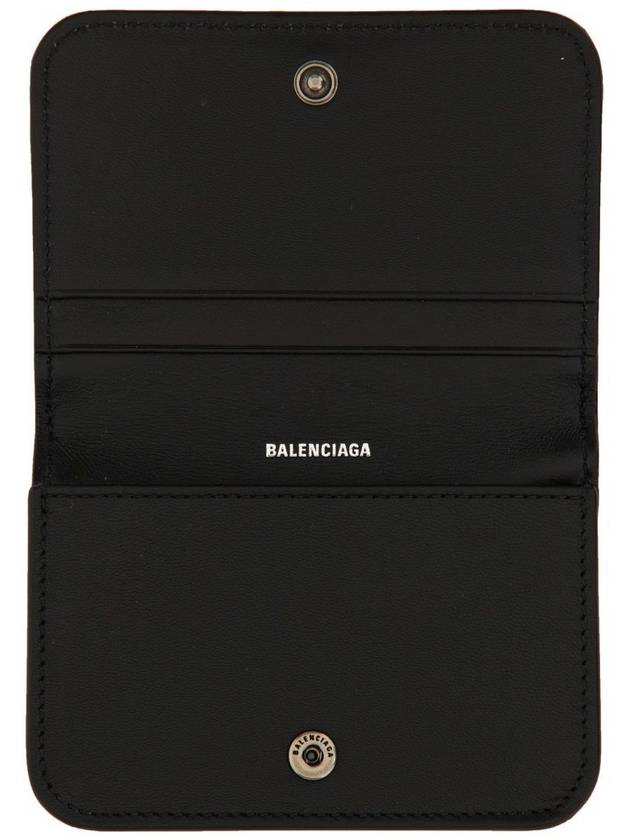 BB Logo Business Card Wallet Black - BALENCIAGA - BALAAN 4