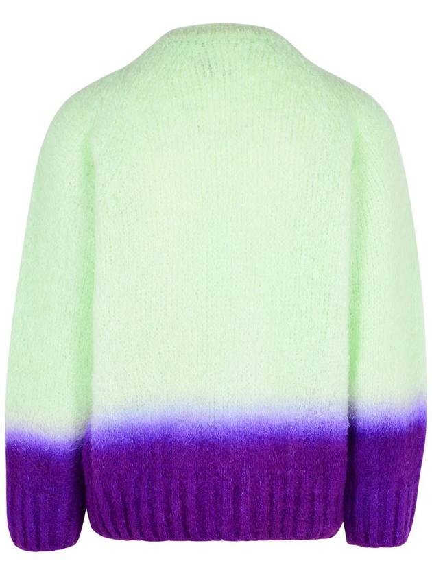 Sacai 'Gradation' Green Alpaca Blend Sweater - SACAI - BALAAN 3