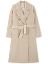 Madame Double Coat Beige - MAX MARA - BALAAN 4