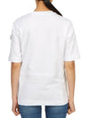 Embossed Logo Short Sleeve T-Shirt White - MONCLER - BALAAN 4