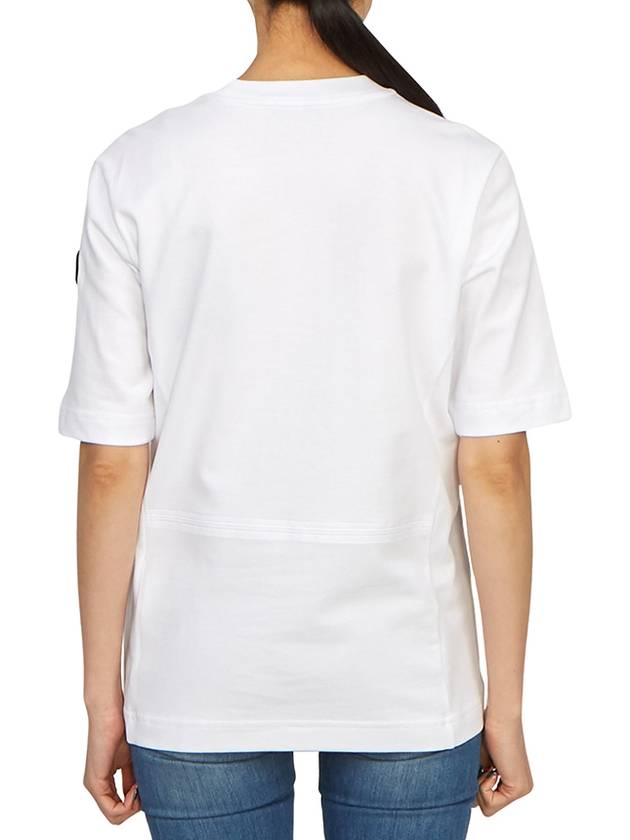 Embossed Logo Short Sleeve T-Shirt White - MONCLER - BALAAN 4