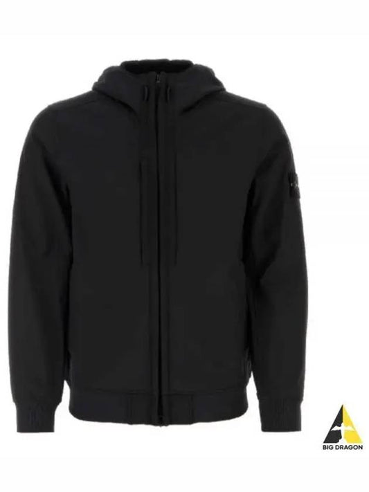 Soft Shell RE Dye Technology Hooded Jacket Black - STONE ISLAND - BALAAN 2