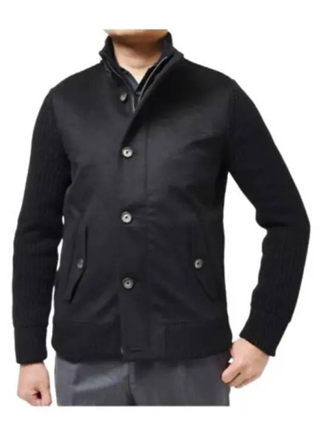 Rib Knit Jacket Black - HERNO - BALAAN 2