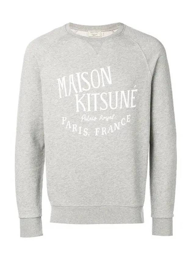 Palais Royal Classic Cotton Sweatshirt Grey Melange - MAISON KITSUNE - BALAAN 3