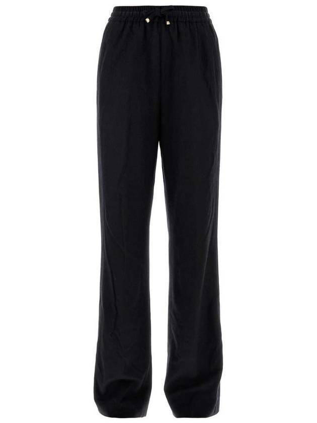 String Banding Wool Track Pants Black - MONCLER - BALAAN 1