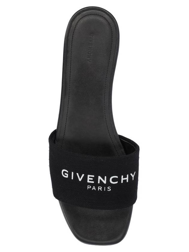 4G Logo Print Slippers Black - GIVENCHY - BALAAN 5