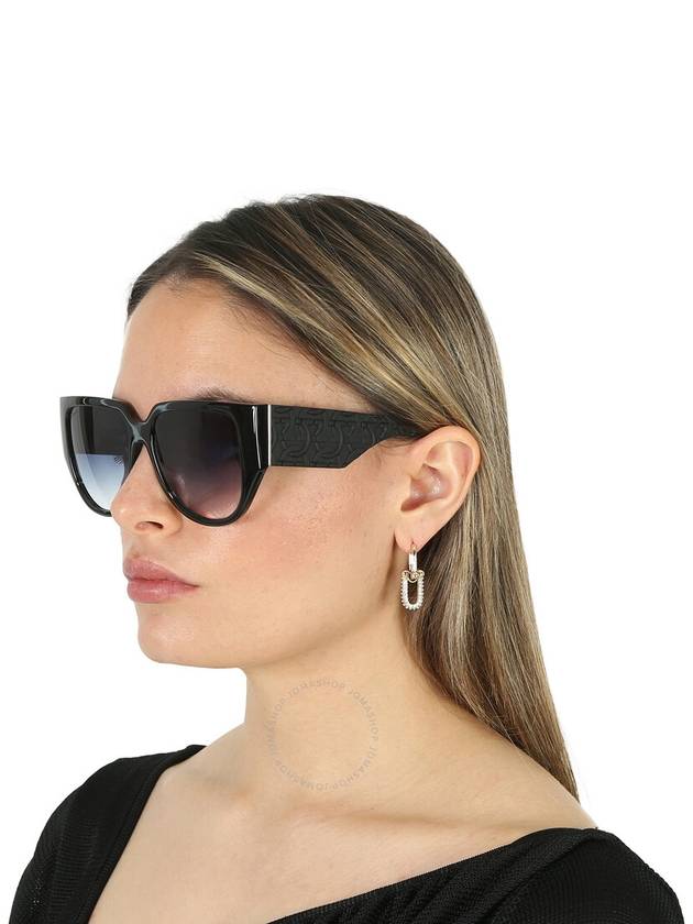 Salvatore Ferragamo Blue Gradient Browline Ladies Sunglasses SF1088SE 001 57 - SALVATORE FERRAGAMO - BALAAN 2