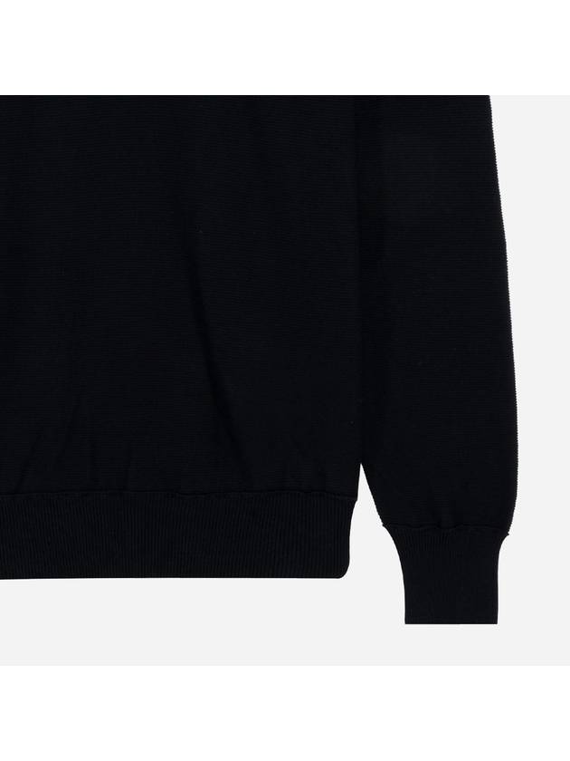 Lens Detail Crew Neck Knit Top Navy - CP COMPANY - BALAAN 5