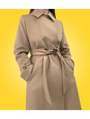 Bcollag Style Wool Single Coat Beige - MAX MARA - BALAAN 6